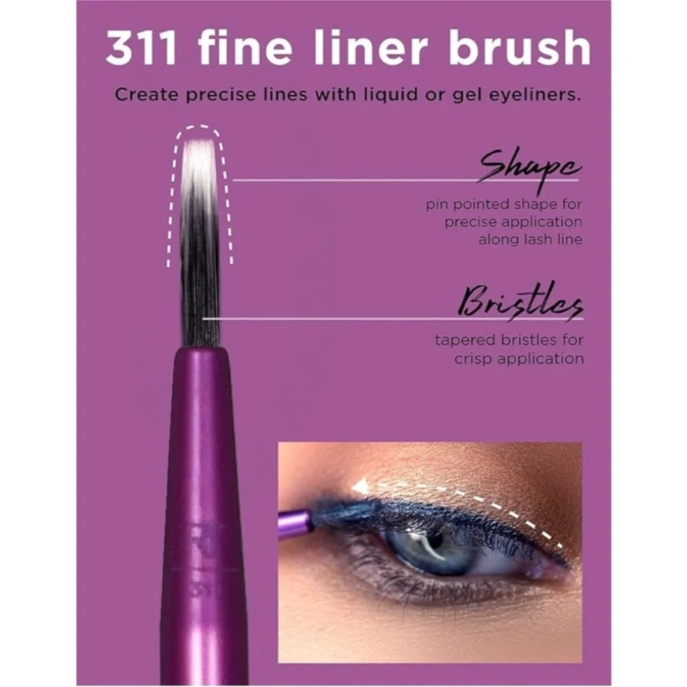 Real Techniques Enhanced Eye Eyeshadow Brush Set + Brush Holder Organizer